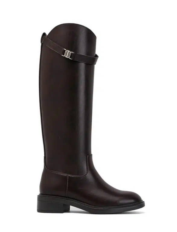 Botas Altas de Elegante Diseño con Correa y Hebilla Decorativa para Mujer - Imagen 5