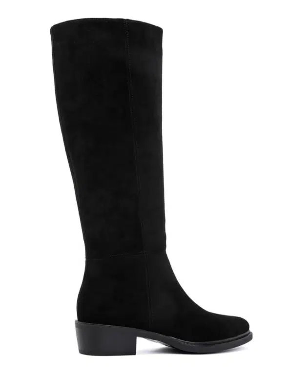 Botas Altas Clásicas para Mujer con Cremallera, Tacón Bajo y Punta Afilada - Imagen 7