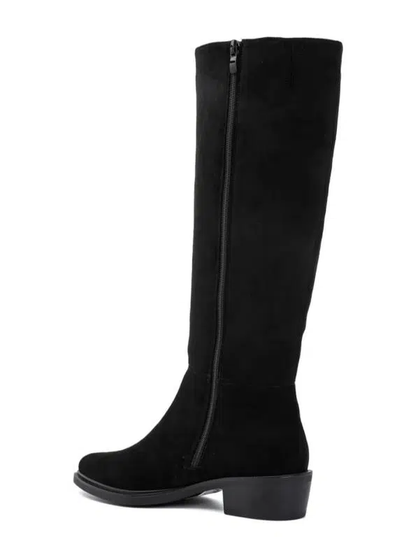 Botas Altas Clásicas para Mujer con Cremallera, Tacón Bajo y Punta Afilada - Imagen 9