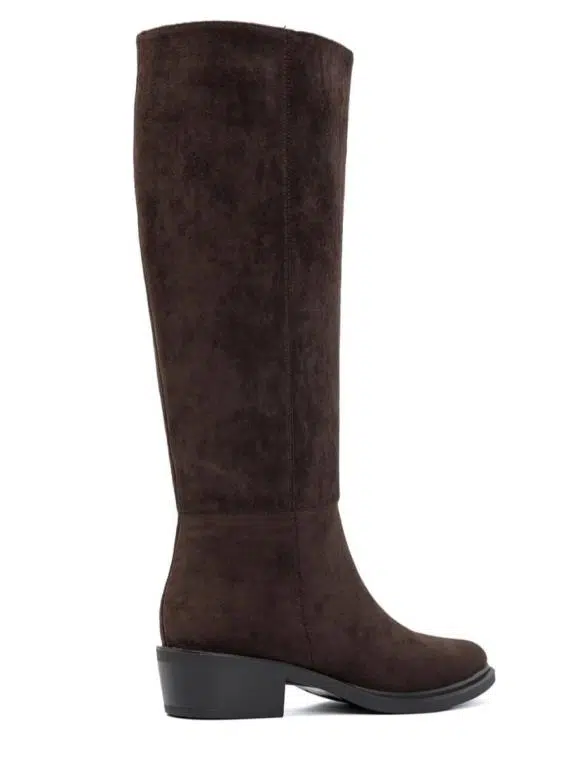Botas Altas Clásicas para Mujer con Cremallera, Tacón Bajo y Punta Afilada - Imagen 6