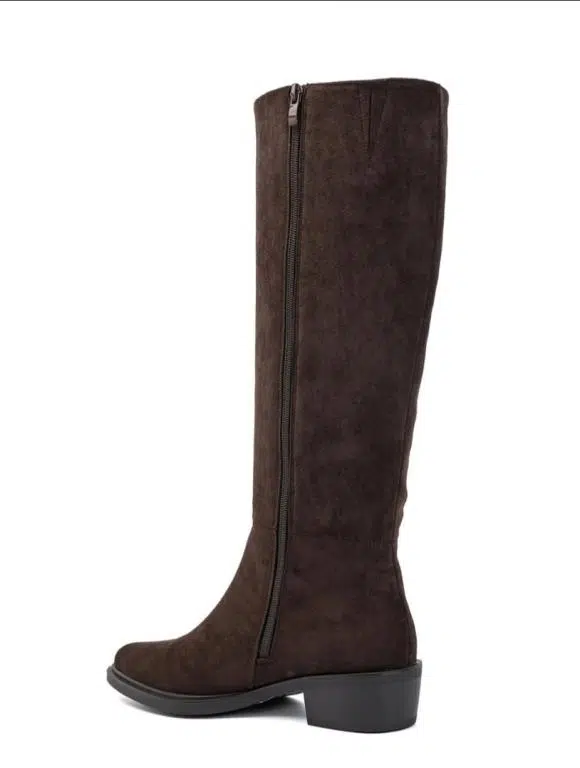 Botas Altas Clásicas para Mujer con Cremallera, Tacón Bajo y Punta Afilada - Imagen 8