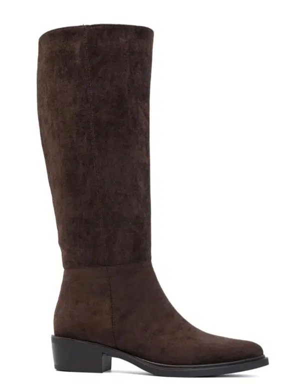 Botas Altas Clásicas para Mujer con Cremallera, Tacón Bajo y Punta Afilada - Imagen 4