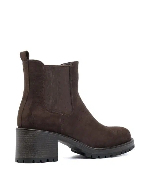 Botines de Mujer con Tacón Grueso, Cremallera y Suela Dentada - Imagen 9