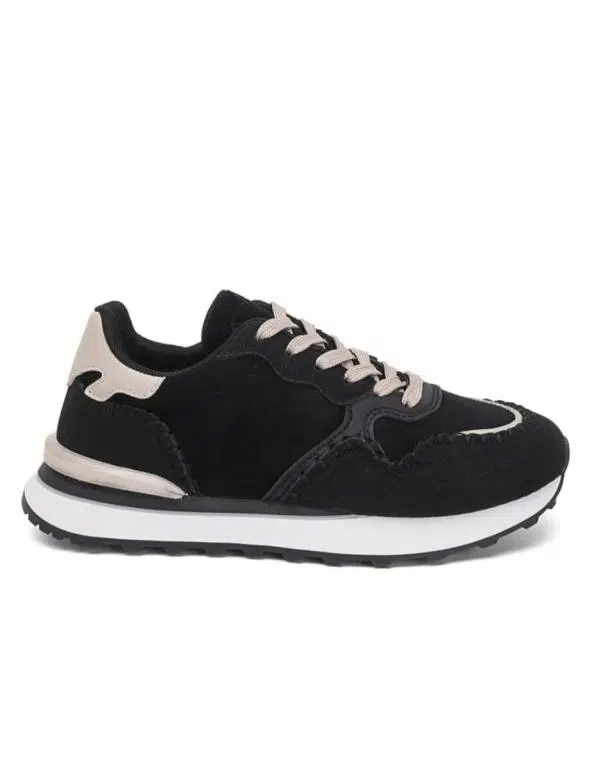 Zapatillas de Mujer con Diseño de Costuras Decorativas, Cordones y Suela Blanca - Imagen 9