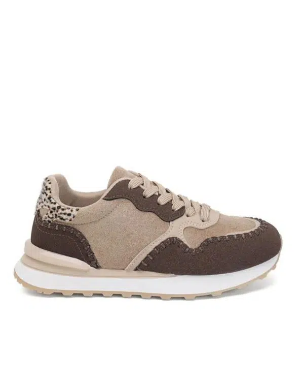 Zapatillas de Mujer con Diseño de Costuras Decorativas, Cordones y Suela Blanca - Imagen 8