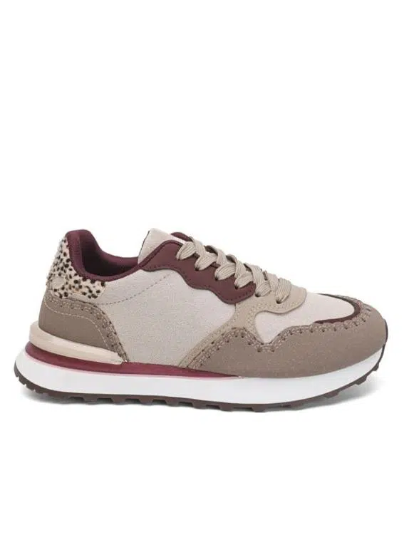 Zapatillas de Mujer con Diseño de Costuras Decorativas, Cordones y Suela Blanca - Imagen 7
