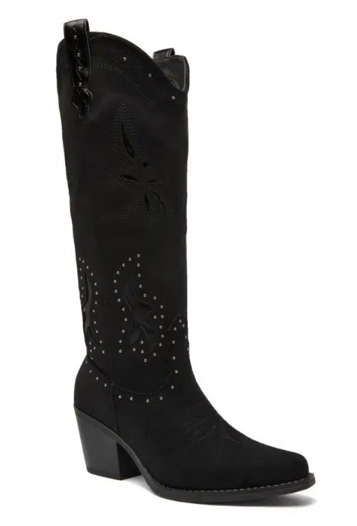 Botas Altas Estilo Cowboy de Mujer con Detalles Bordados y Tachuelas Metálicas - Imagen 7