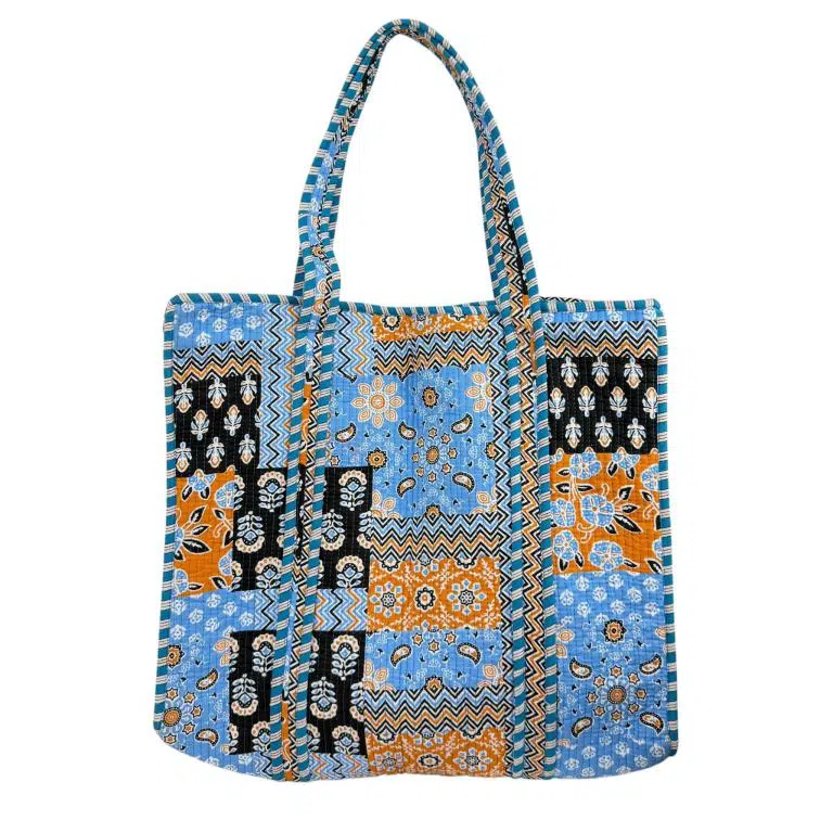 Bolso ToteBag Artesanal de Algodón con Diseño Exclusivo y Cierre de Cremallera Mujer - Imagen 9