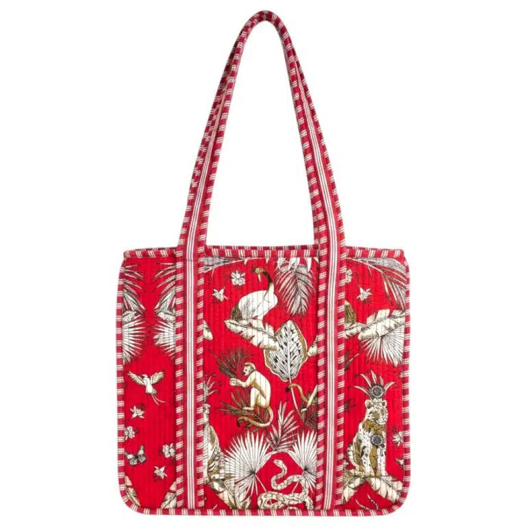 Bolso ToteBag Artesanal de Algodón con Diseño Exclusivo y Cierre de Cremallera Mujer - Imagen 5