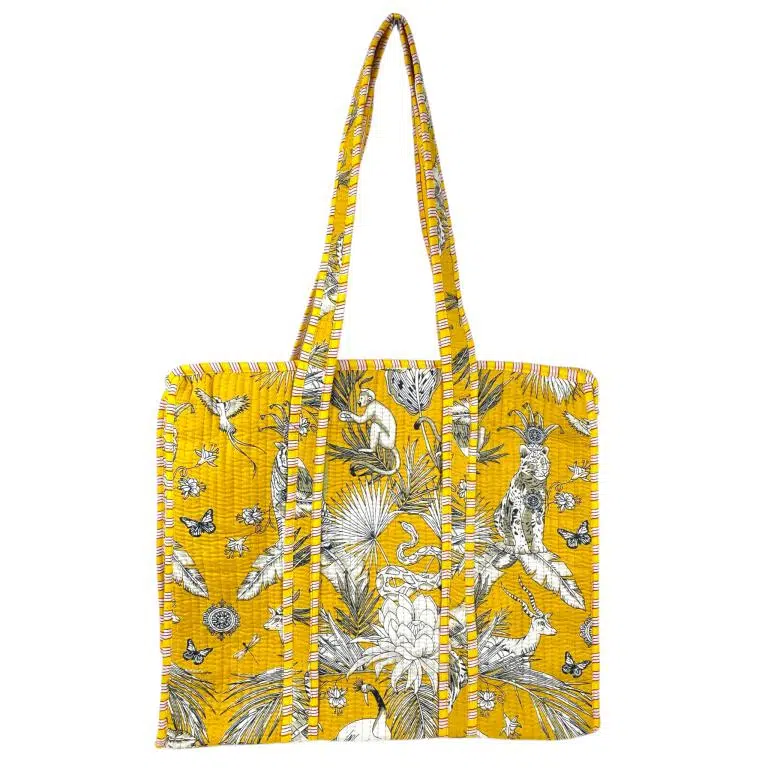 Bolso ToteBag Artesanal de Algodón con Diseño Exclusivo y Cierre de Cremallera Mujer - Imagen 8