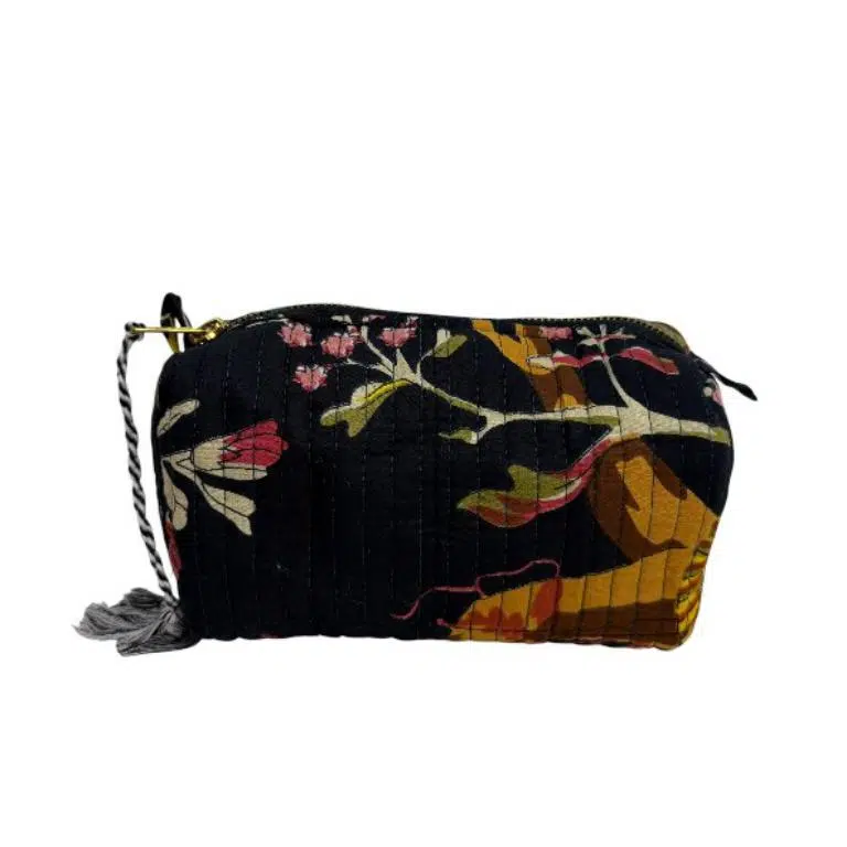 Neceser Pequeño de Algodón Artesanal con Bonito Estampado para Mujer - Imagen 3