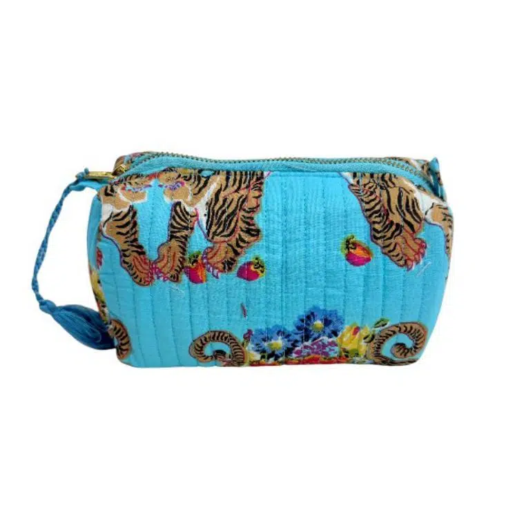 Neceser Pequeño de Algodón Artesanal con Bonito Estampado para Mujer - Imagen 5