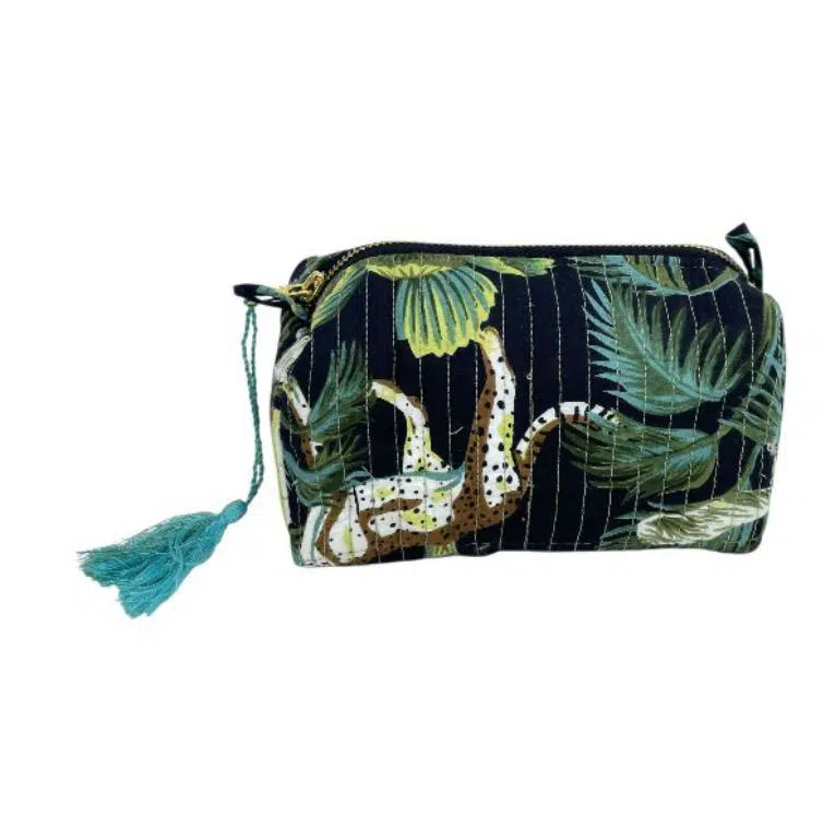 Neceser Pequeño de Algodón Artesanal con Bonito Estampado para Mujer - Imagen 6