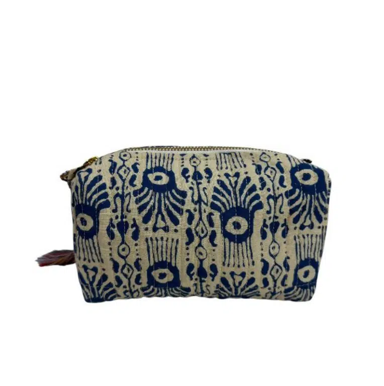 Neceser Pequeño de Algodón Artesanal con Bonito Estampado para Mujer - Imagen 2