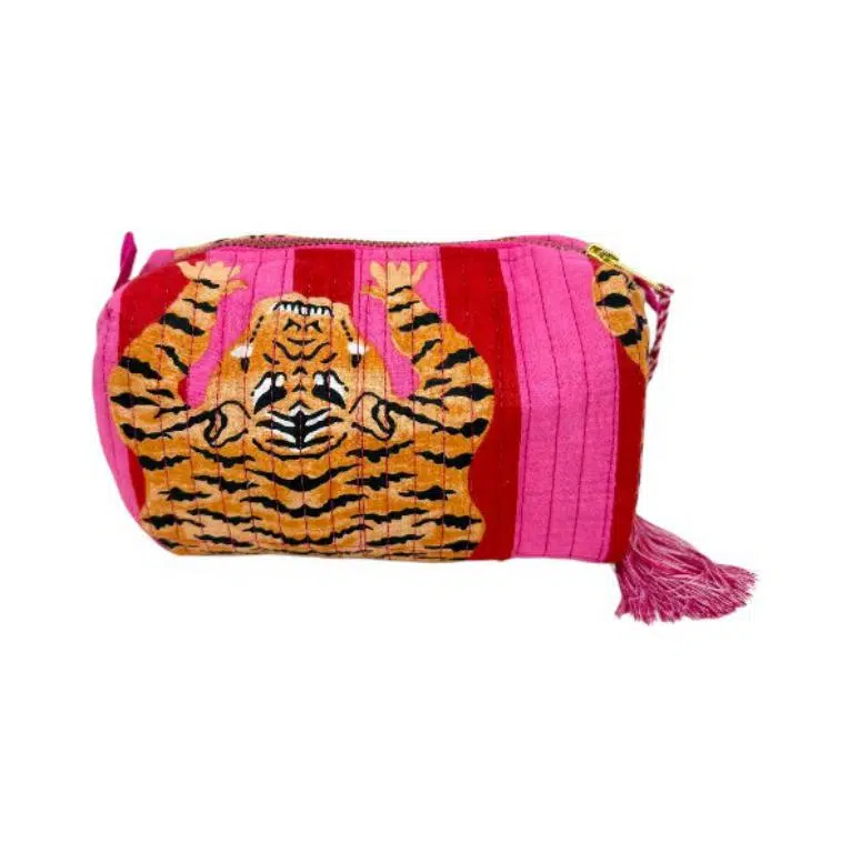 Neceser Pequeño de Algodón Artesanal con Bonito Estampado para Mujer - Imagen 7
