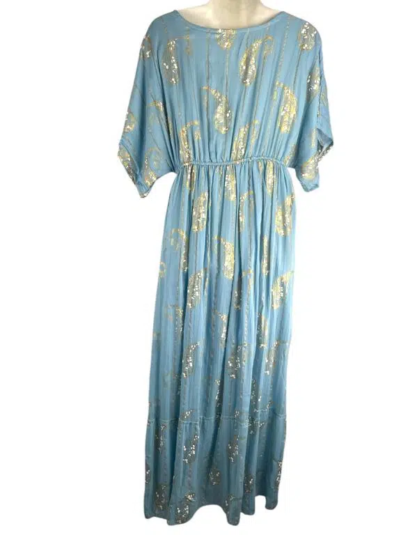 Vestido Largo Artesanal Estilo Boho para Mujer con Mangas, Cuello en V y Gran Calidad - Imagen 3