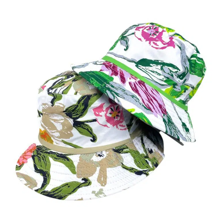 Gorro Bucket Multicolor y Reversible en Viscosa 100% con Bonito Diseño Mujer - Imagen 3