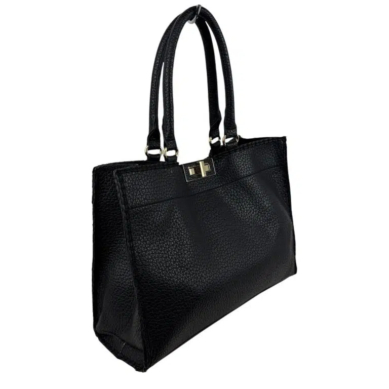 Amplio Bolso Sintético de Mujer con Solapa de Giro y Bolsito Extra con Cremallera - Imagen 4