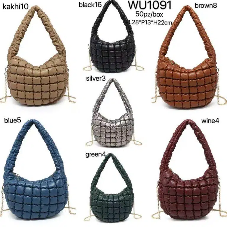 Bolso de Hombro Sintético Acolchado para Mujer con Asa de Cadena Dorada Extraíble - Imagen 2