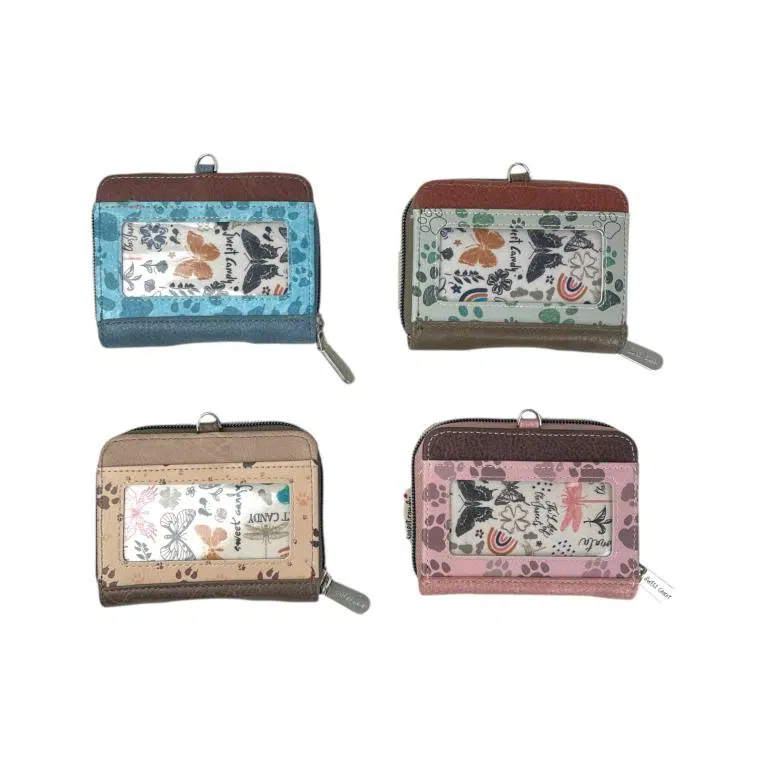 Monedero Sintético Sweet Candy con Diseño Gato, Asa Larga y Trasero Transparente para Mujer - Imagen 4