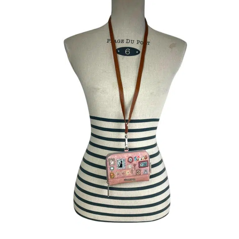 Monedero Sintético Sweet Candy con Diseño Gato, Asa Larga y Trasero Transparente para Mujer - Imagen 7