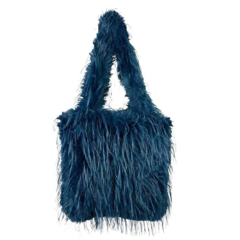 Bolso de Hombro Sintético con Pelito y 2 Asas Largas para Mujer - Imagen 3