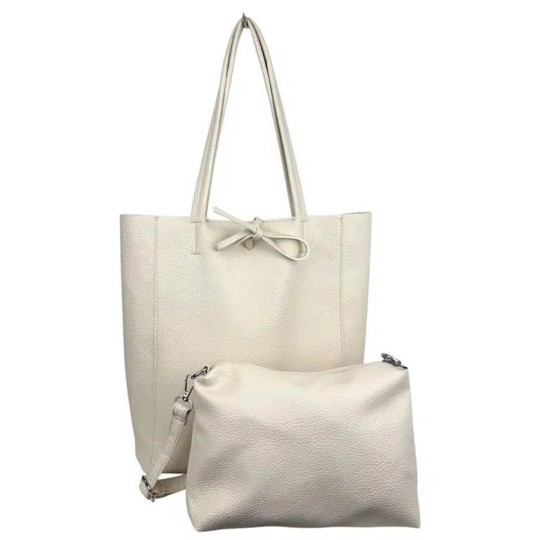 Bolso de Hombro Sintético Universitario con Cremallera + Bolsito Bandolera Interno para Mujer - Imagen 2