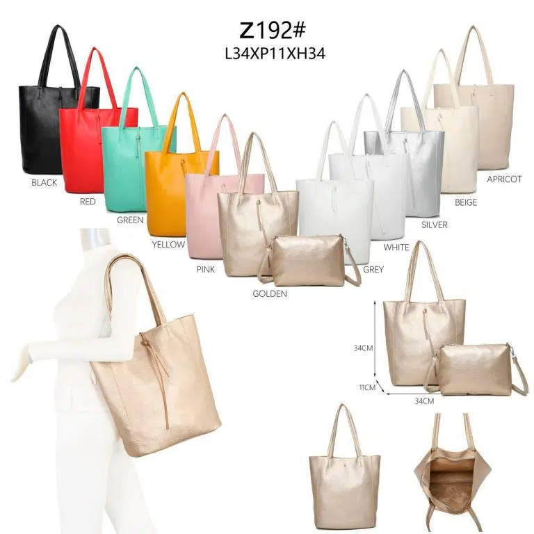 Bolso de Hombro Sintético Universitario con Cremallera + Bolsito Bandolera Interno para Mujer - Imagen 6