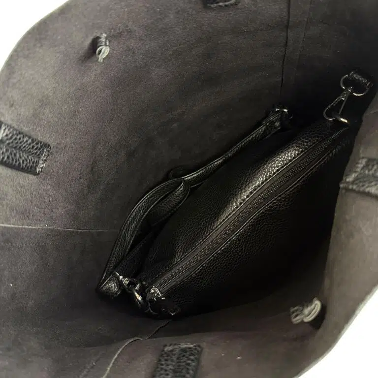 Amplio Bolso Sintético Universitario + Bolsito Interno con Cremallera de Mujer - Imagen 6