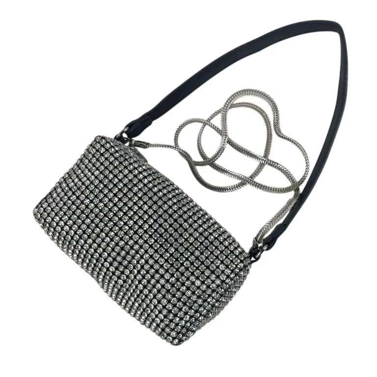 Bolso de Fiesta con Diamantes y Efecto Brillante para Mujer - Imagen 2