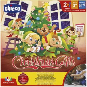 CHICCO – Christmas Gifts Juego de Mesa Navidad Niños Memoria Equilibrio +3 Años