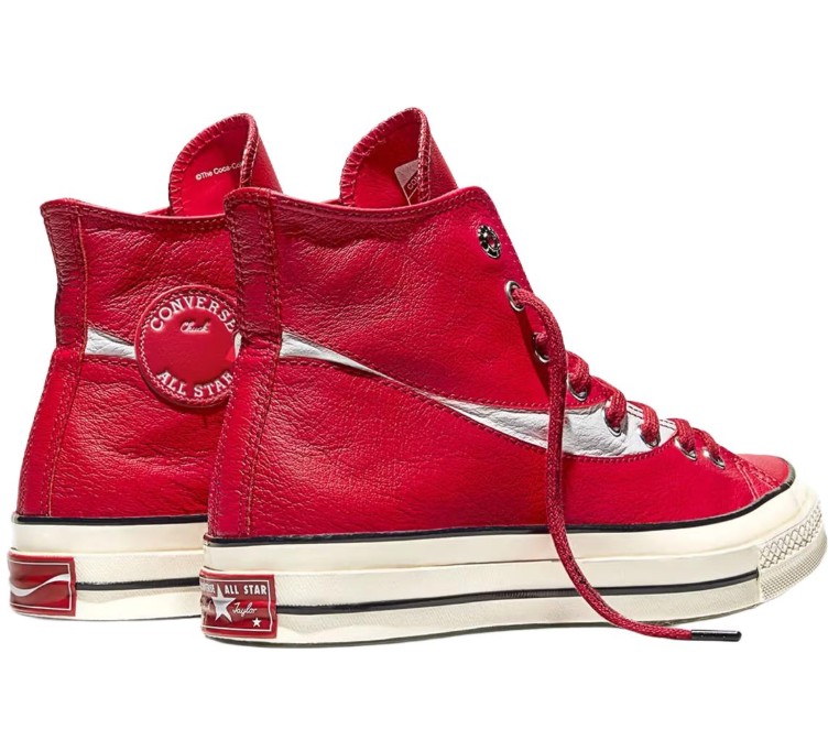 CONVERSE – Zapatillas Converse Chuck 70 x Coca-Cola Rojas Piel Edición Limitada - Imagen 4