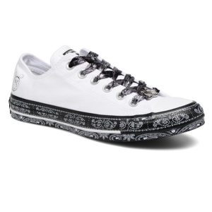 CONVERSE – Zapatillas Converse Chuck Taylor by Miley Cyrus Blancas Bandana Bajas