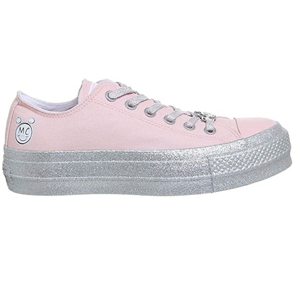 CONVERSE – Zapatillas Converse Chuck Taylor Lift Low Miley Cyrus Rosa Plataforma - Imagen 3