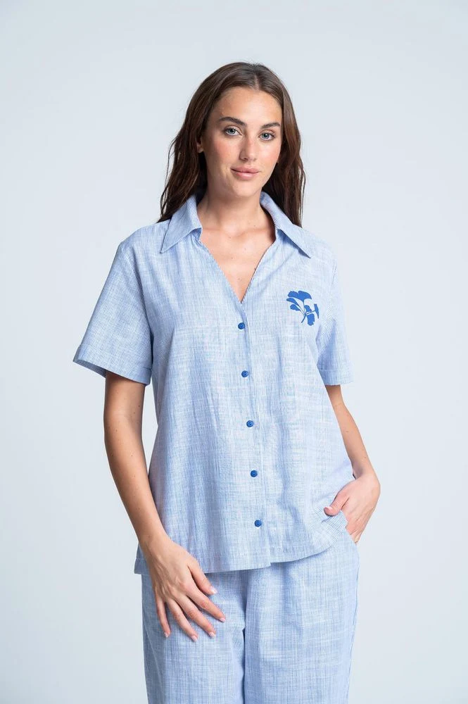 Camisa Pijama Amplia BRONZINI X ISABEL HENAO - Imagen 2