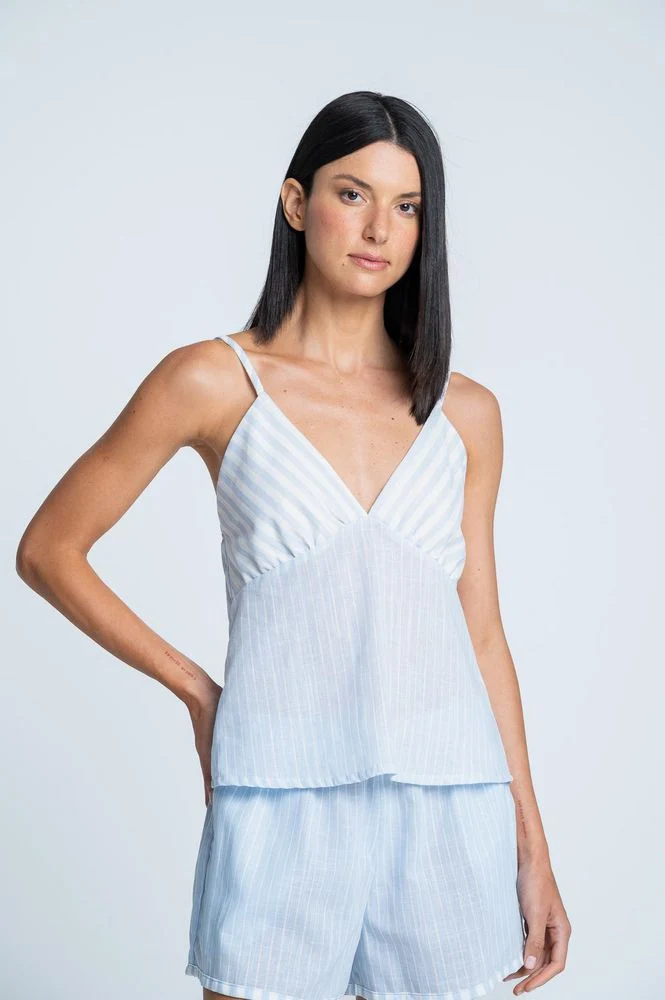 Camisa Pijama Ajustada BRONZINI X ISABEL HENAO