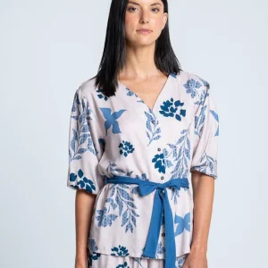 Camisa Pijama Amplia BRONZINI X ISABEL HENAO