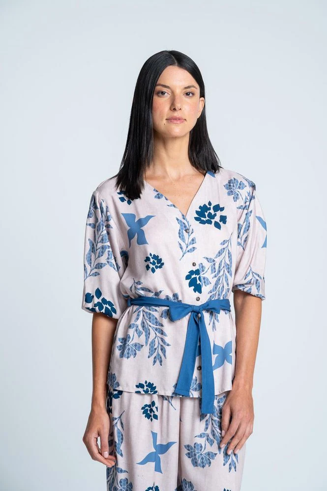 Camisa Pijama Amplia BRONZINI X ISABEL HENAO - Imagen 2