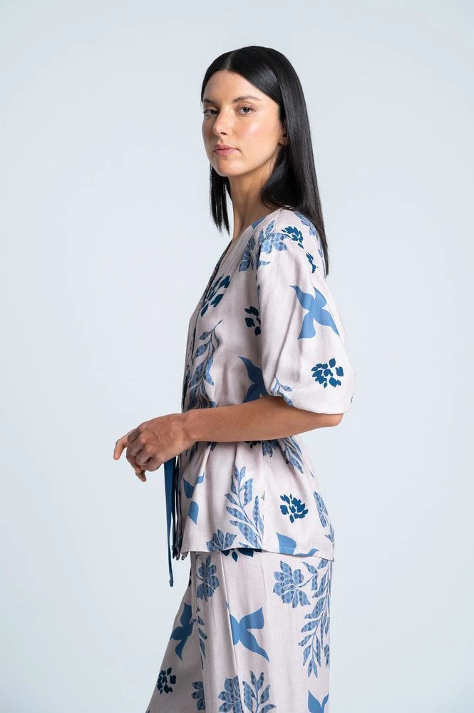 Camisa Pijama Amplia BRONZINI X ISABEL HENAO - Imagen 3