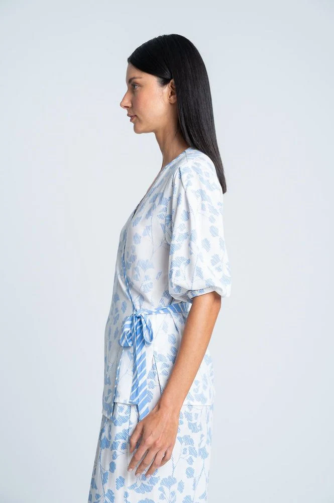 Camisa Pijama Manga Larga Amplia BRONZINI X ISABEL HENAO - Imagen 3