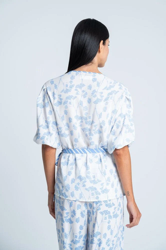 Camisa Pijama Manga Larga Amplia BRONZINI X ISABEL HENAO - Imagen 4