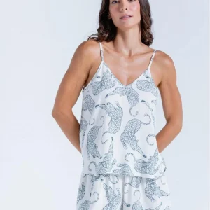Camisa Pijama Tiras Amplia BRONZINI