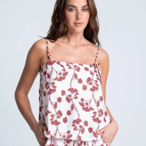 Camisa Pijama Tiras Amplia BRONZINI X ISABEL HENAO