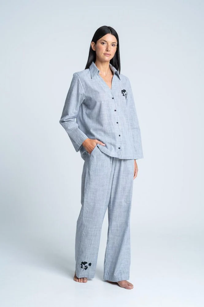 Camisa Pijama Larga Amplia BRONZINI X ISABEL HENAO - Imagen 5