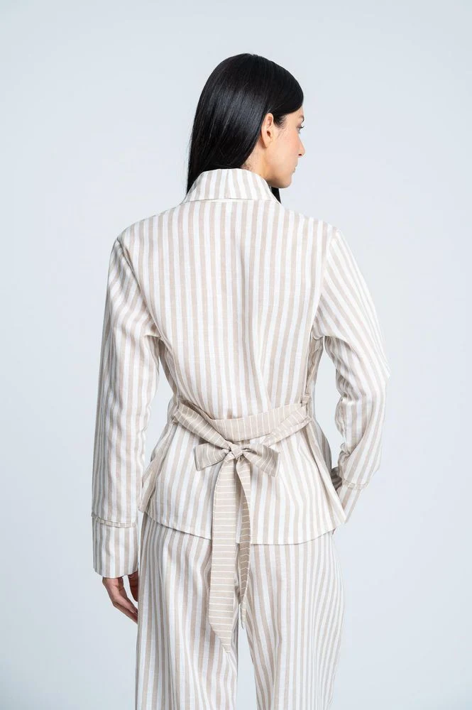 Camisa Pijama Larga Amplia BRONZINI X ISABEL HENAO - Imagen 4
