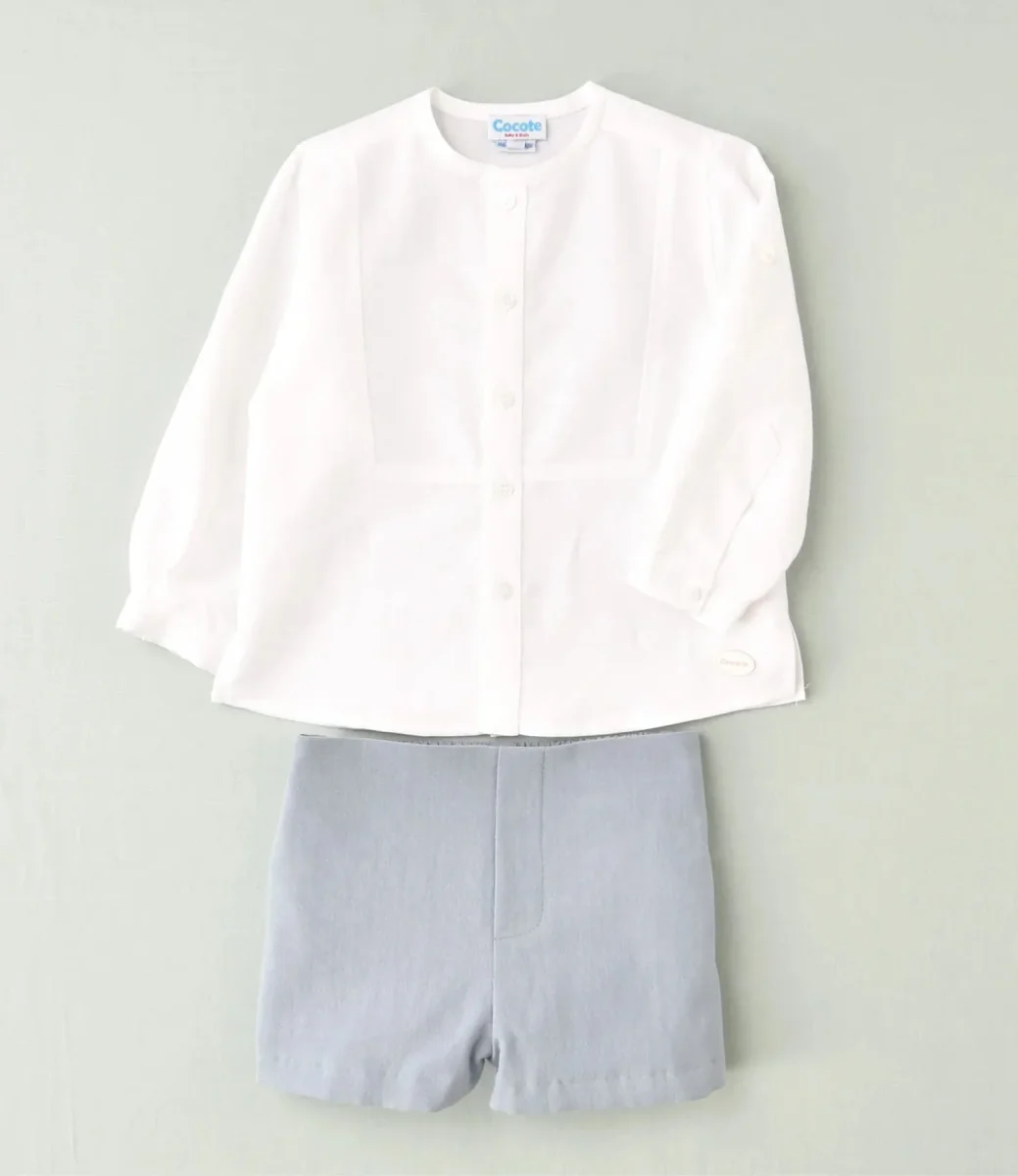 Pantalón corto azul niño - Imagen 3