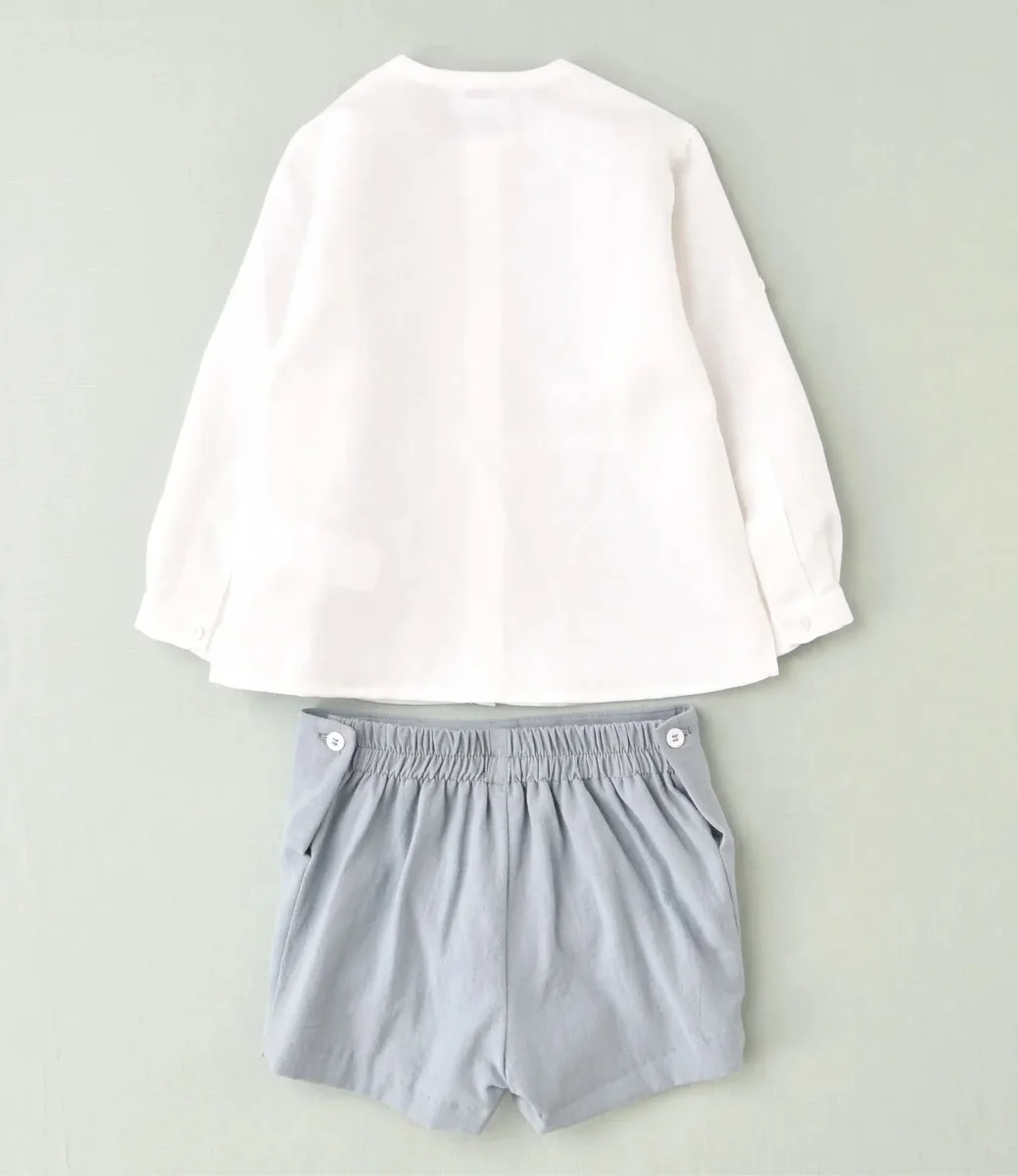 Pantalón corto azul niño - Imagen 4