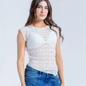 Camiseta Manga Sisa Ajustada PEOPLE