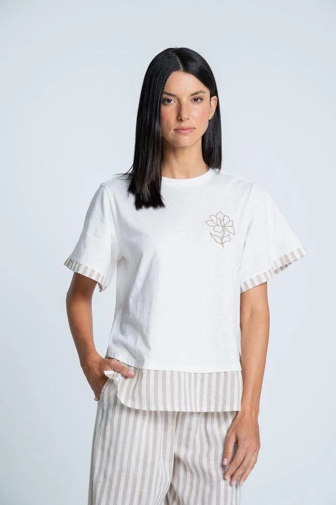 Camiseta Pijama Amplia BRONZINI X ISABEL HENAO