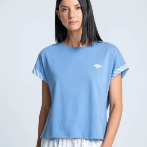 Camiseta Pijama Sisa Regular Fit BRONZINI X ISABEL HENAO